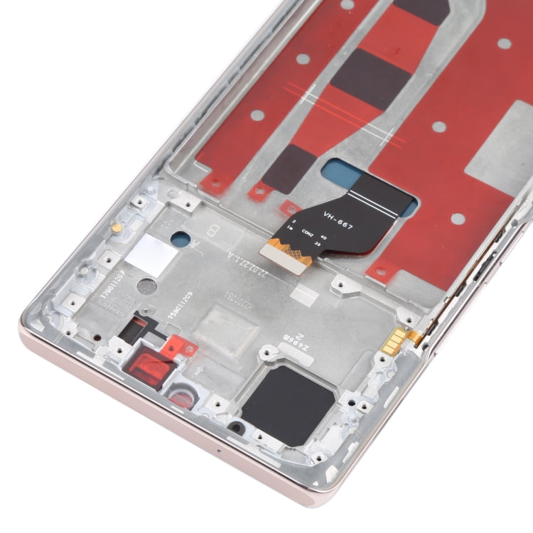 Original LCD Screen and Digitizer Full Assembly with Frame for Honor 60 — Gold