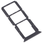 SIM Card Tray + SIM Card Tray + Micro SD Card Tray, For OPPO A95 4G/Reno6 Lite — Black