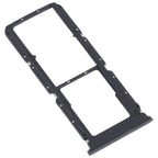 SIM Card Tray + SIM Card Tray + Micro SD Card Tray, For OPPO A55 5G / A53S 5G — Black