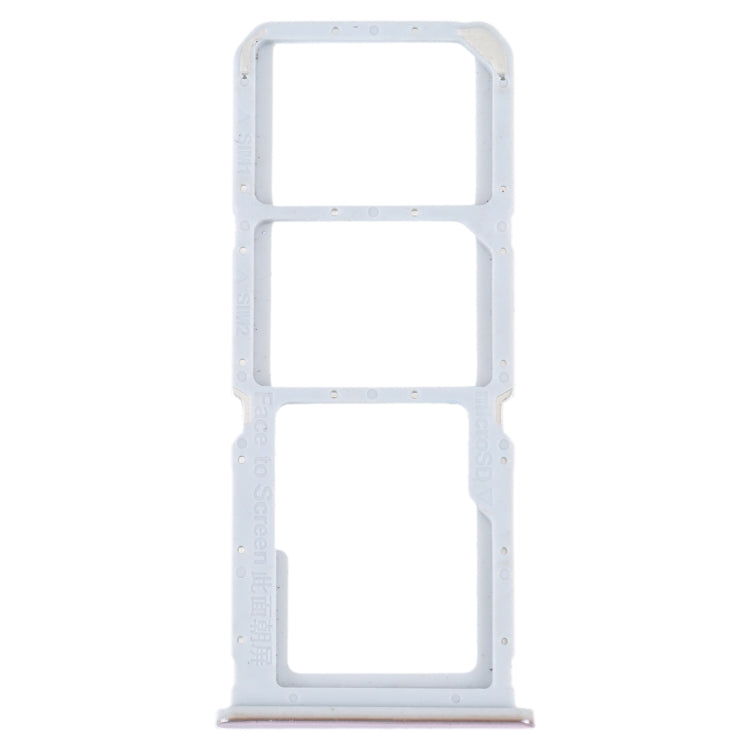 SIM Card Tray + SIM Card Tray + Micro SD Card Tray, For OPPO A55 5G / A53S 5G — Blue