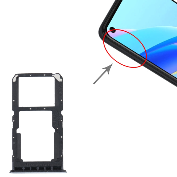 SIM Card Tray + SIM / Micro SD Card Tray, For OPPO A96 4G — Blue