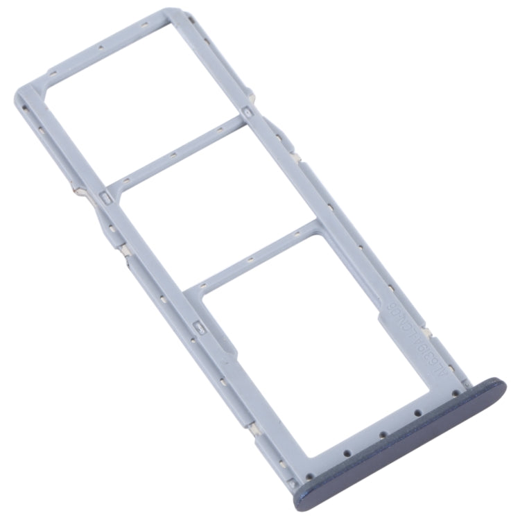 SIM Card Tray + SIM Card Tray + Micro SD Card Tray, For OPPO A17 — Black