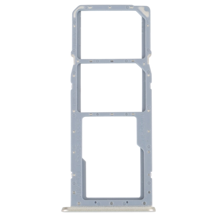 SIM Card Tray + SIM Card Tray + Micro SD Card Tray, For OPPO A17 — Blue