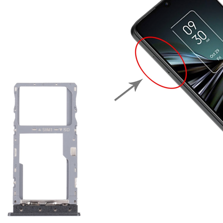 Original SIM Card Tray + Micro SD Card Tray, For TCL 20 XE