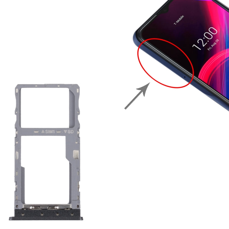 Original SIM Card Tray + Micro SD Card Tray, For T-Mobile REVVL 4 4G