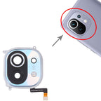 For Xiaomi Mi 11 Back Camera Lens Frame, For Xiaomi Mi 11 — White