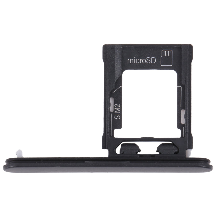 Original SIM Card Tray + Micro SD Card Tray, For Sony Xperia XZ1 Compact — Orange