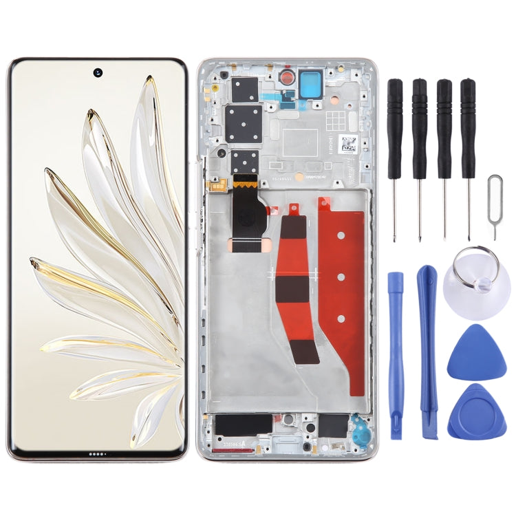 Original LCD Screen For Honor 70 Pro Digitizer Full Assembly with Frame