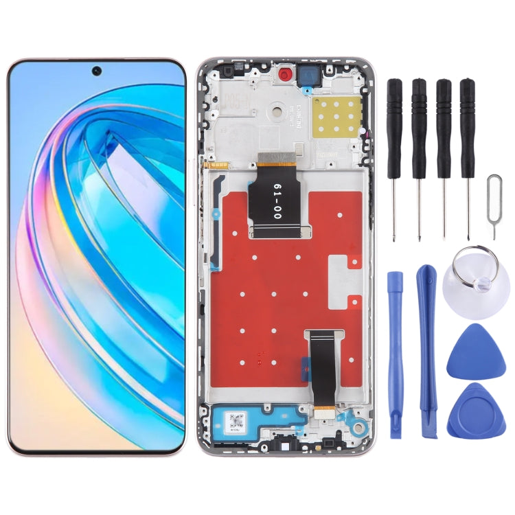 Original LCD Screen For Honor X8a Digitizer Full Assembly with Frame
