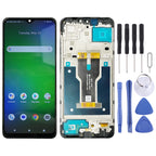 Original LCD Screen For Cricket Icon 4 WTCKT01 Digitizer Full Assembly with Frame