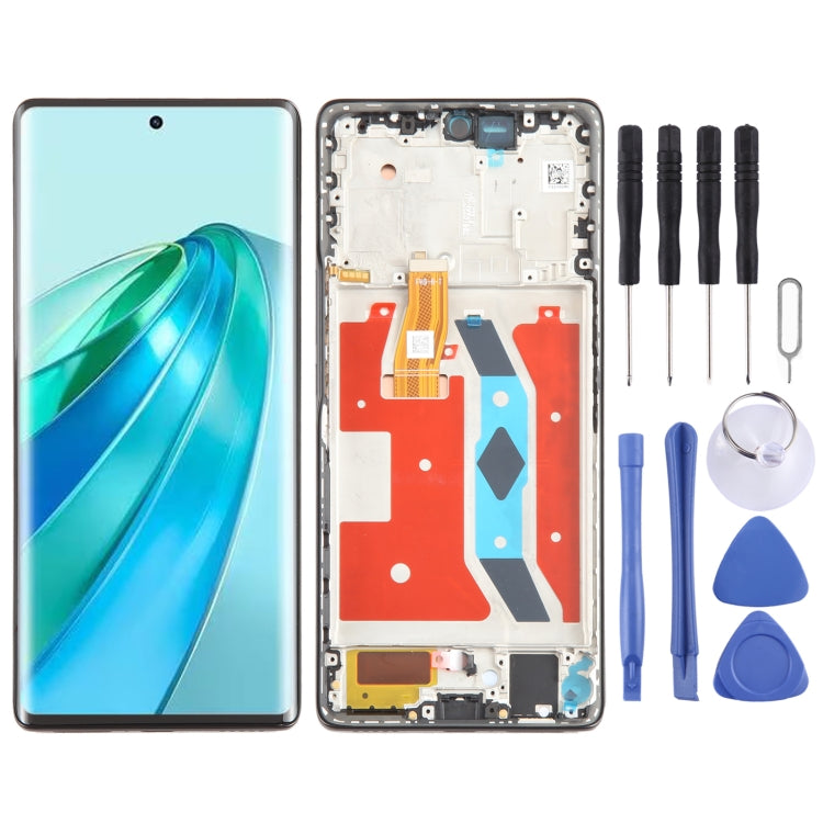 Original LCD Screen Digitizer Full Assembly with Frame, For Honor X9A