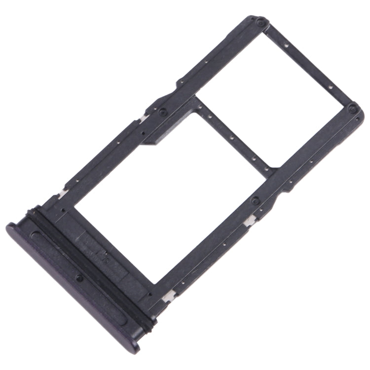 SIM Card Tray + Micro SD Card Tray, For Motorola One 5G Ace — Black