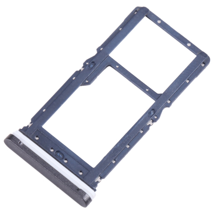 SIM Card Tray + Micro SD Card Tray, For Motorola Moto G Play 2021 — Black