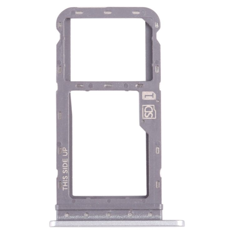 SIM Card Tray + Micro SD Card Tray, For Motorola Moto G Power 2021 — Purple