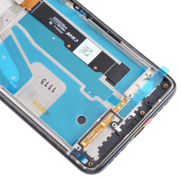 OEM LCD Screen Digitizer Full Assembly with Frame, For TCL 20 5G — Blue