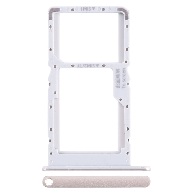 SIM + SIM / Micro SD Card Tray, For Huawei Enjoy 60Z — Blue
