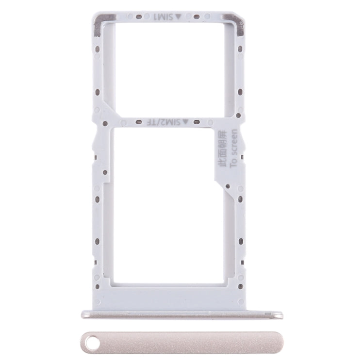 SIM + SIM / Micro SD Card Tray, For Huawei Enjoy 60 — Blue
