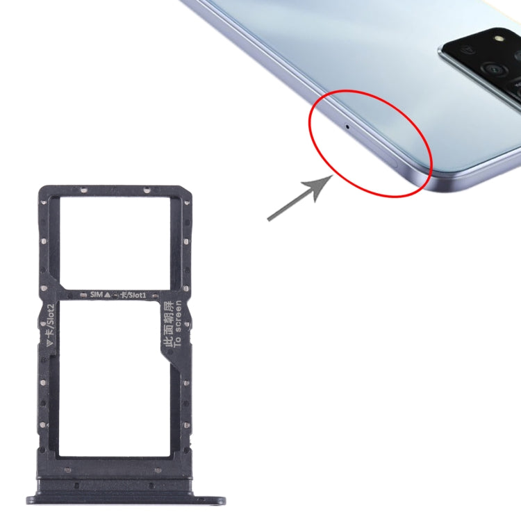 SIM + SIM / Micro SD Card Tray, For Honor Play 20A