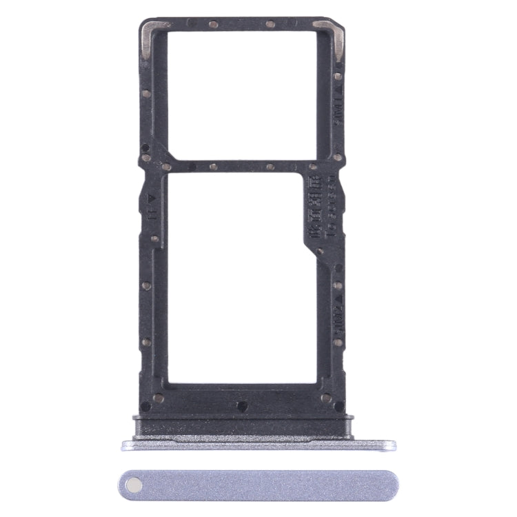 For Honor X6 SIM + SIM / Micro SD Card Tray, For Honor X6 — Silver