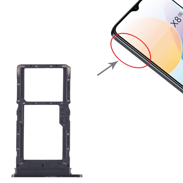 For Honor X8 5G SIM + SIM / Micro SD Card Tray, For Honor X8 5G — Gold