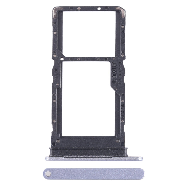 SIM + SIM / Micro SD Card Tray, For Honor X5 — Silver