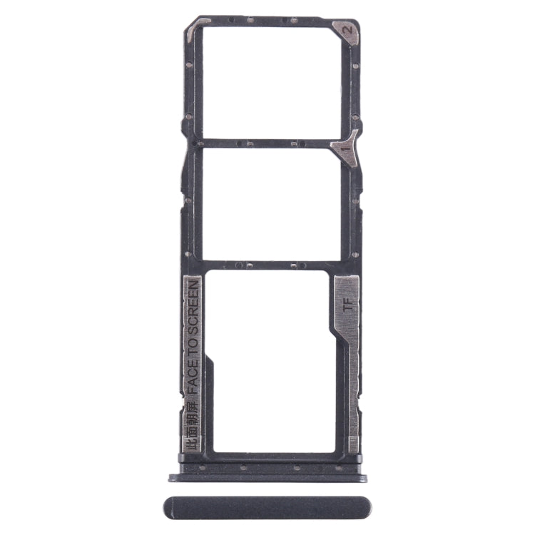SIM Card Tray + SIM Card Tray + Micro SD Card Tray, For Xiaomi Poco C55