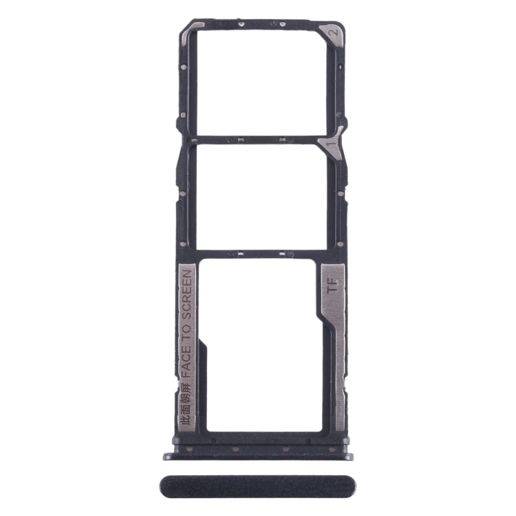 SIM Card Tray + SIM Card Tray + Micro SD Card Tray, For Xiaomi Redmi Note 12s
