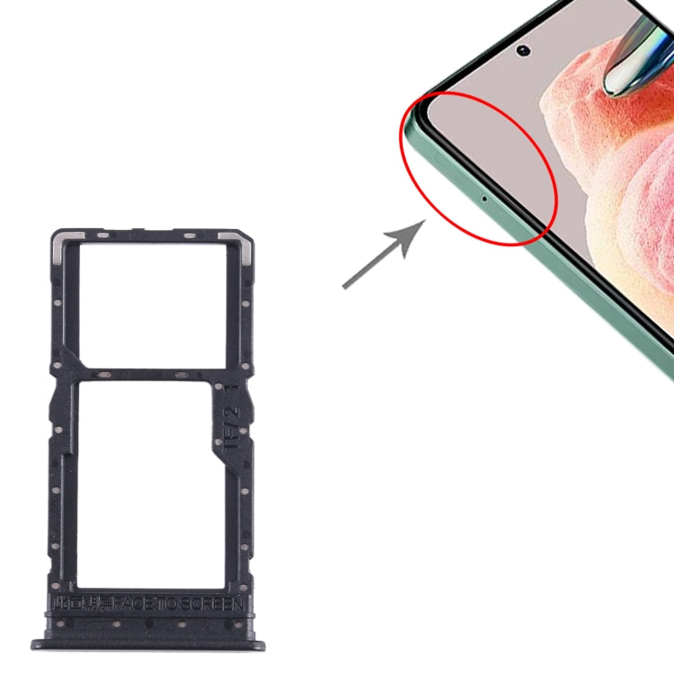 SIM Card Tray + SIM Card Tray / Micro SD Card Tray, For Xiaomi Redmi Note 12R