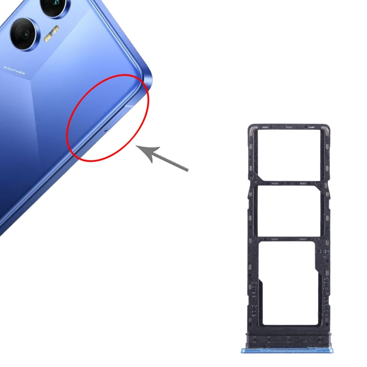 SIM Card Tray + SIM Card Tray + Micro SD Card Tray, For Tecno Pova Neo