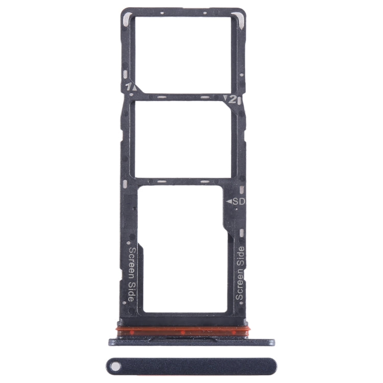 BF6 SIM Card Tray + SIM Card Tray + Micro SD Card Tray, For Tecno Pop 7
