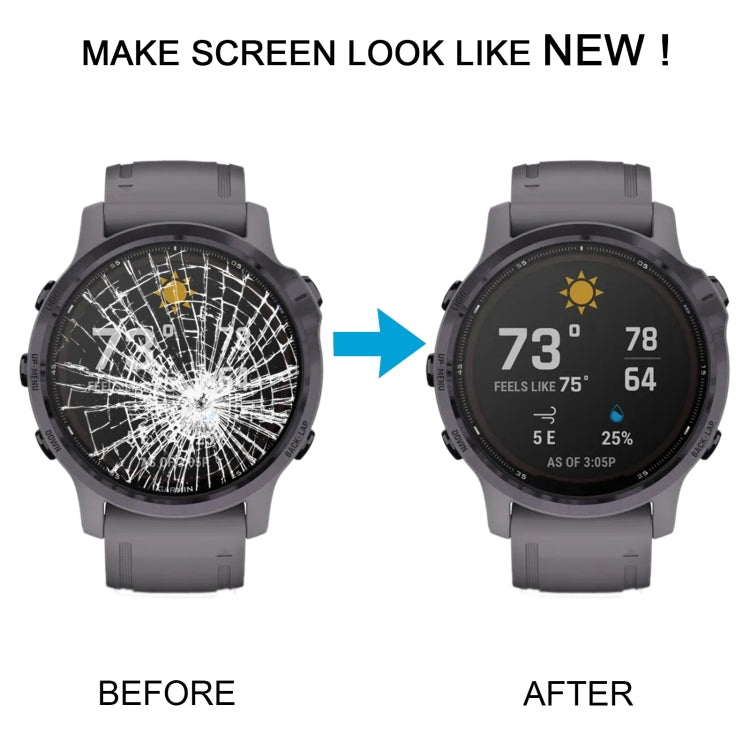 LCD Screen Digitizer Full Assembly With Frame, For Garmin Fenix 6S Pro — view 7