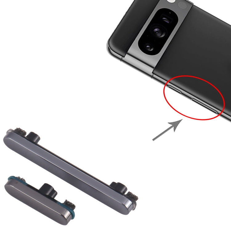Power Button + Volume Control Button, For Google Pixel 8 Pro — Gold
