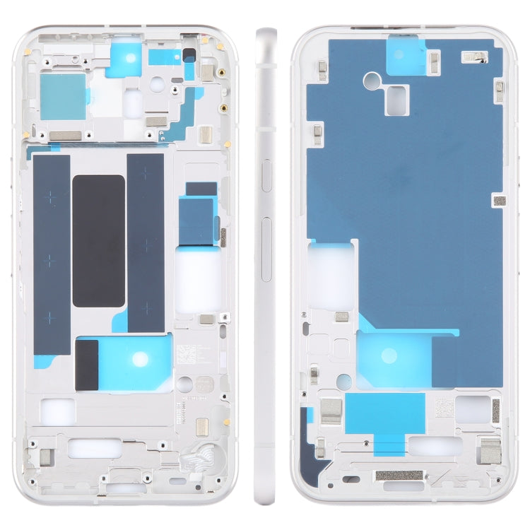 Original Middle Frame Bezel Plate, with Side Keys, For Google Pixel 8a