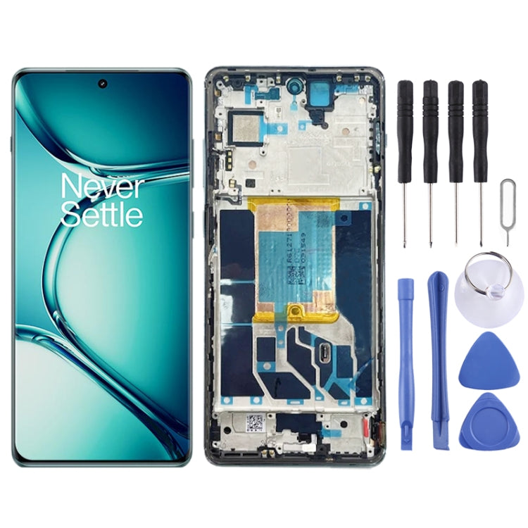 For OnePlus Ace 2 Pro 5G Original AMOLED LCD Screen Digitizer Full Assembly with Frame
