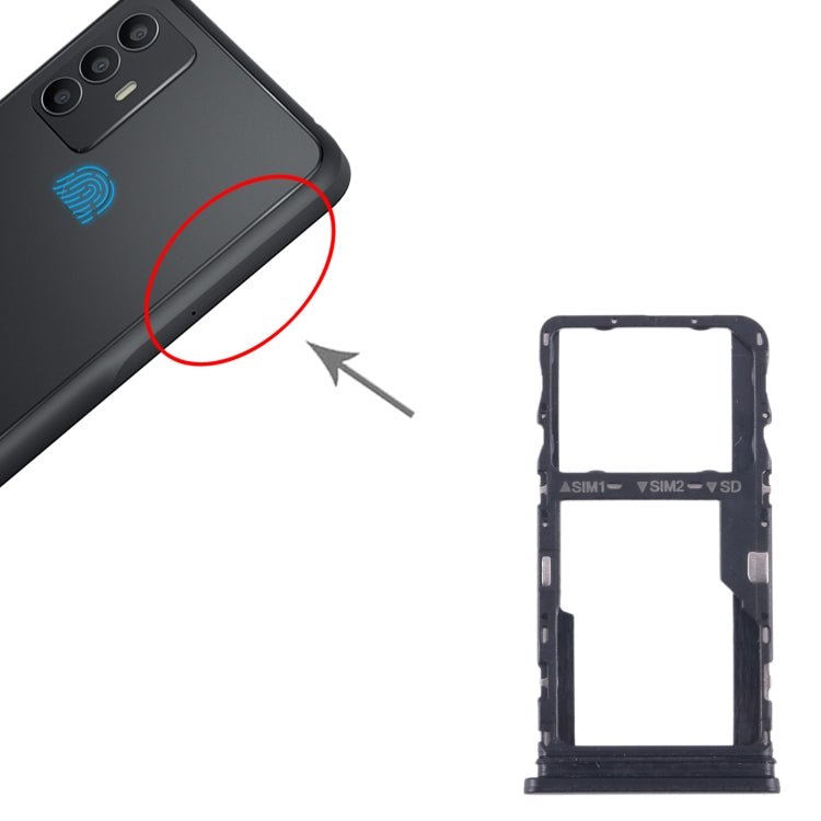 For TCL 305 Original SIM + SIM/Micro SD Card Tray — Blue