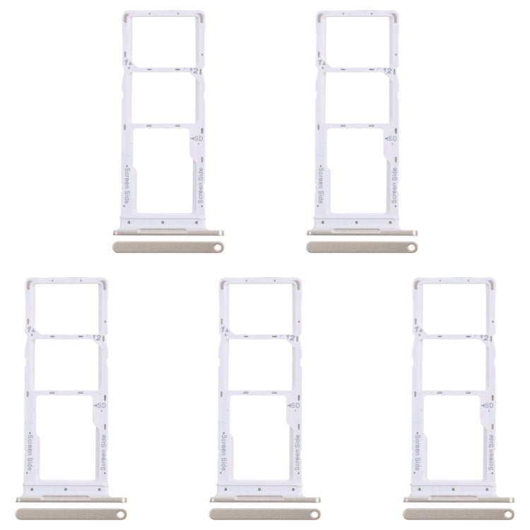 X6525 SIM Card Tray + SIM Card Tray + Micro SD Card Tray, For Infinix Smart 8 — Silver