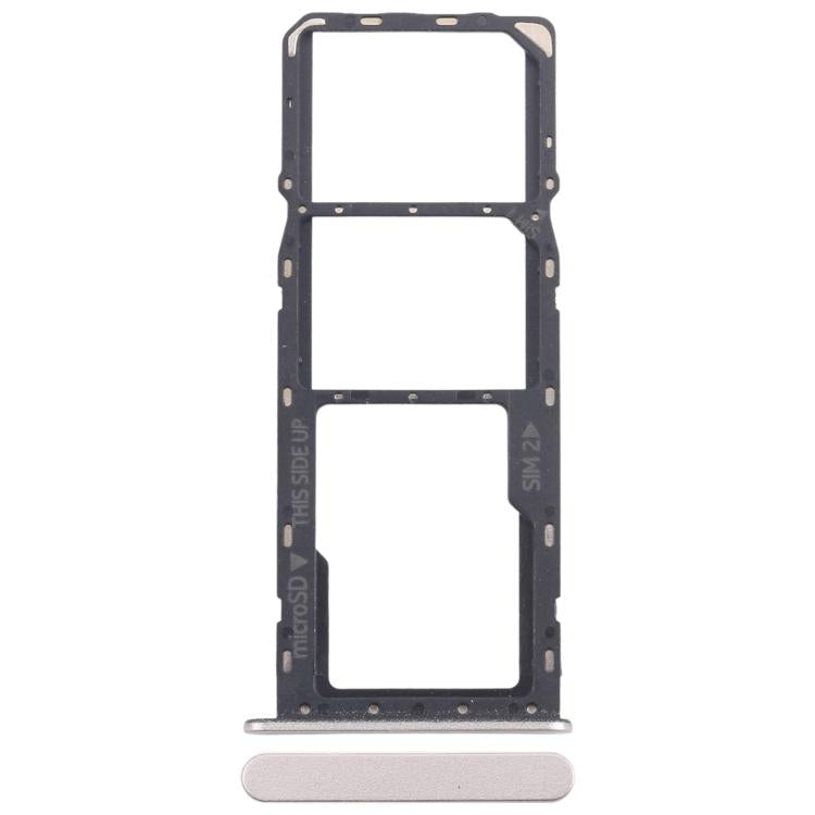 For Nokia C32 Original SIM Card Tray + SIM Card Tray + Micro SD Card Tray — Blue