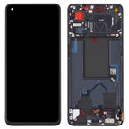 Original LCD Screen For OPPO Reno7 Pro 5G Digitizer Full Assembly with Frame — Black