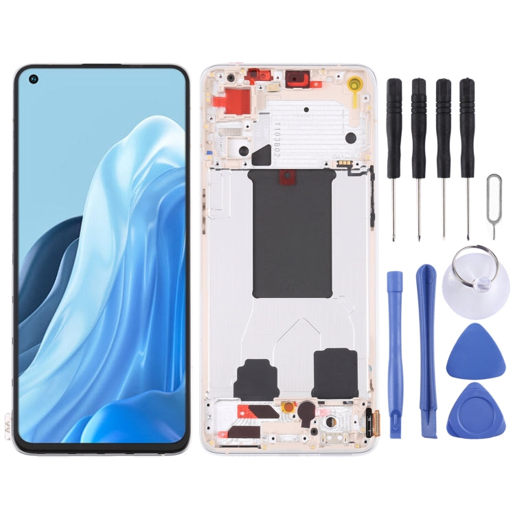 Original LCD Screen For OPPO Reno7 Pro 5G Digitizer Full Assembly with Frame — view 6
