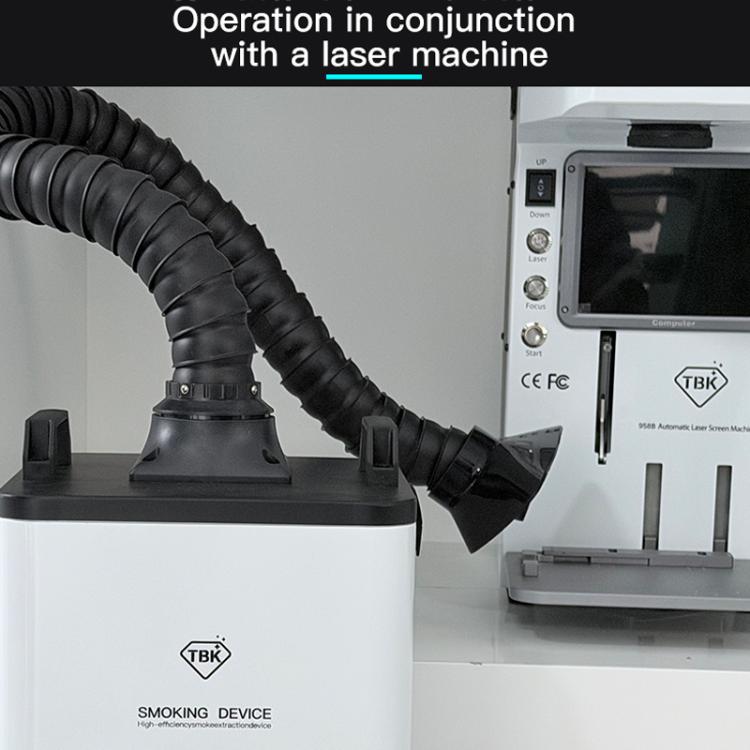 TBK618 220V Soldering Fume Extractor Industrial Soldering Iron Fume Laser Marking Fume Extractor Mobile Purifying Smoke Apparatus