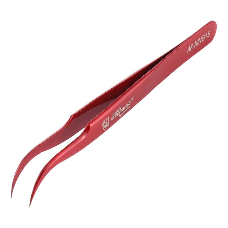 Curved Tweezers High Tenacity Durable Tweezers, MECHANIC AK-KING15