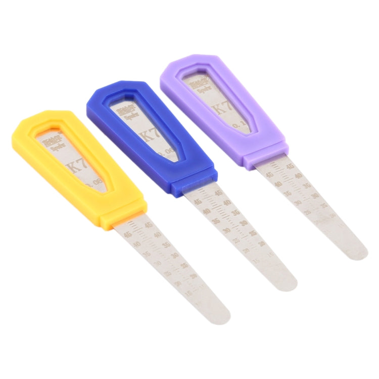 0.1 / 0.08 / 0.06 mm Stainless Steel Ruler Phone Disassembly Hand Tool, Spahr K7