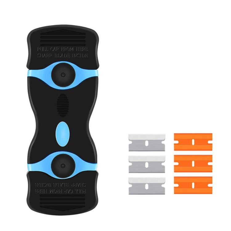 Double Headed Scraper Blade Glue Squeegee Remover Cleaner Tool — Double Headed  (Orange)