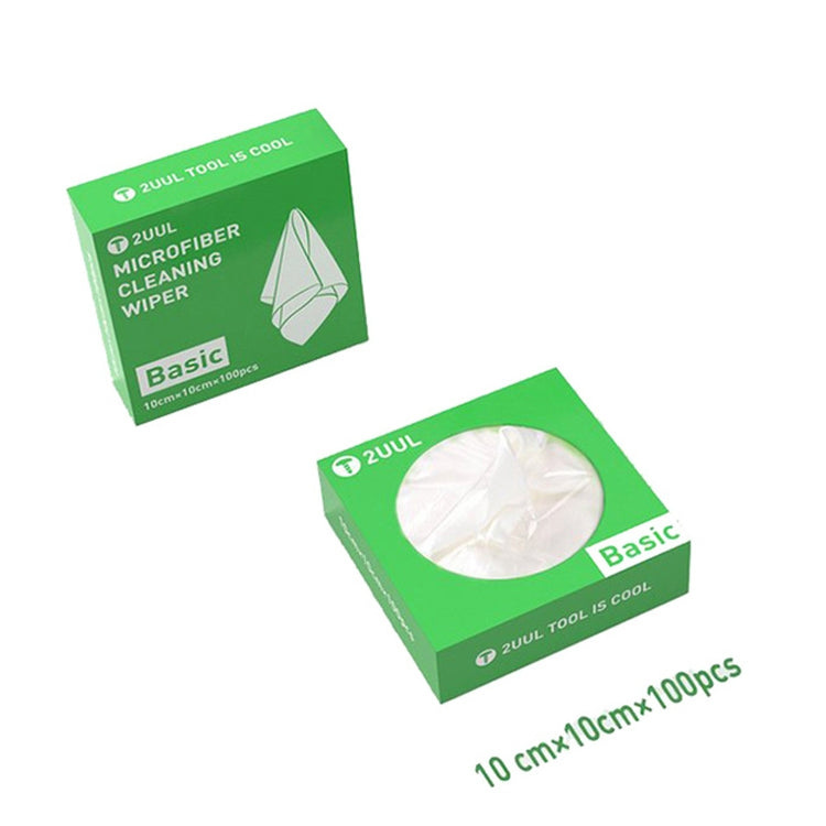 Microfiber Cleaning Wiper Antistatic Dust-Free Cloth, 2UUL 10x10cm