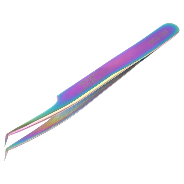 Bright Color Curved Tweezers, Vetus MCS-32B