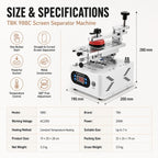 LCD Rotary Separator Middle Frame Remover, TBK 988C