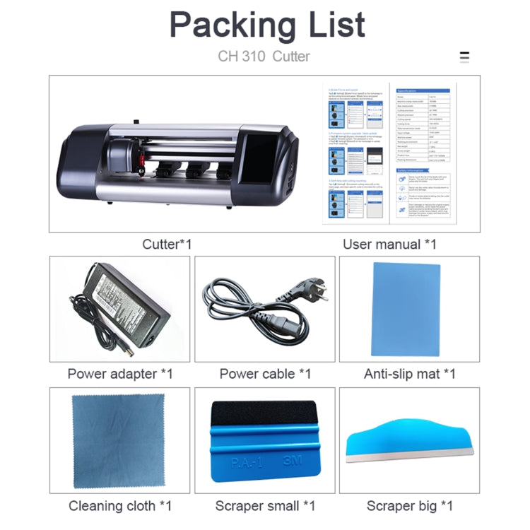 CH310 Unlimited Operations Mobile Phone Screen Protector Cutting Machine, US Plug