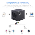 C80 DLP portable HD Projector 120-inch Giant Screen Projector Blu-ray 4K, Android 7.1.2, 2GB + 16GB — US Plug