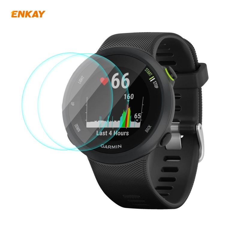 2 PCS ENKAY Hat-Prince 0.2mm 9H 2.15D Curved Edge Tempered Glass Screen Protector Watch Film