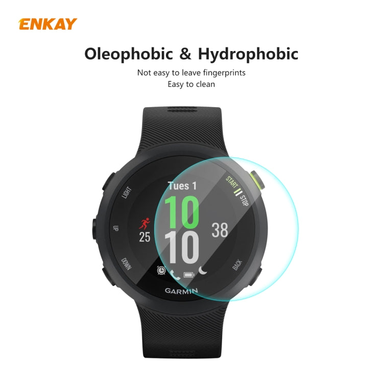 2 PCS ENKAY Hat-Prince 0.2mm 9H 2.15D Curved Edge Tempered Glass Screen Protector Watch Film